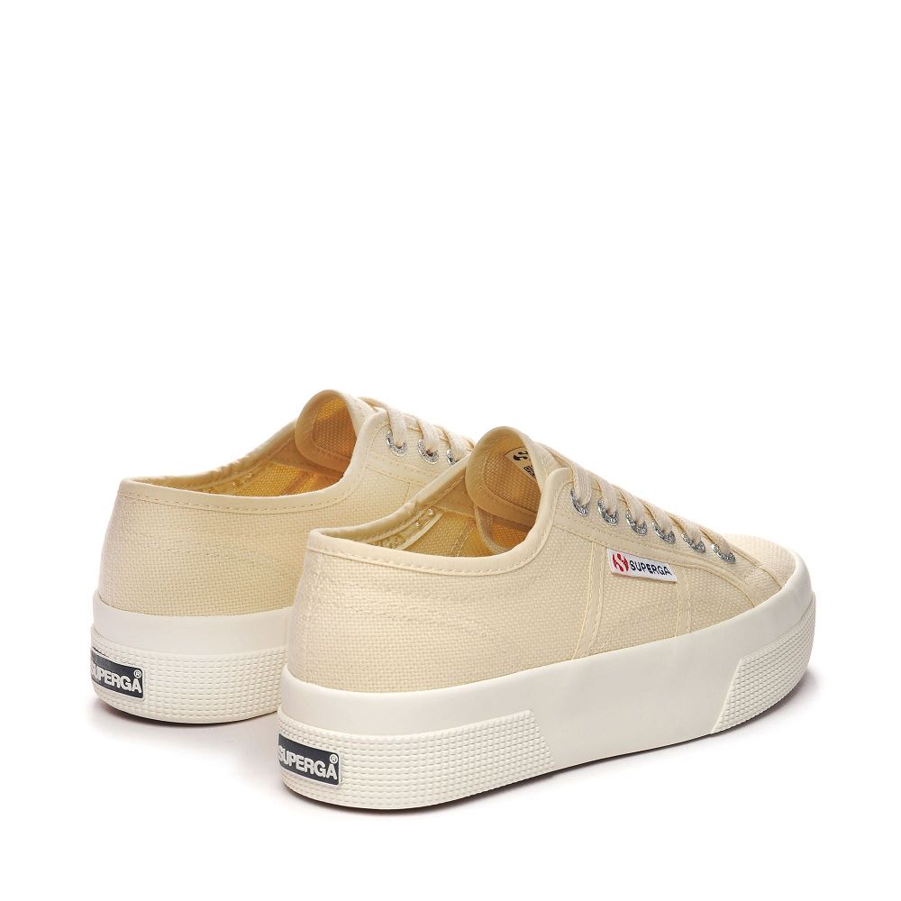 Superga 2740 Beige Platform Sneakers - Women's USA | US2475152